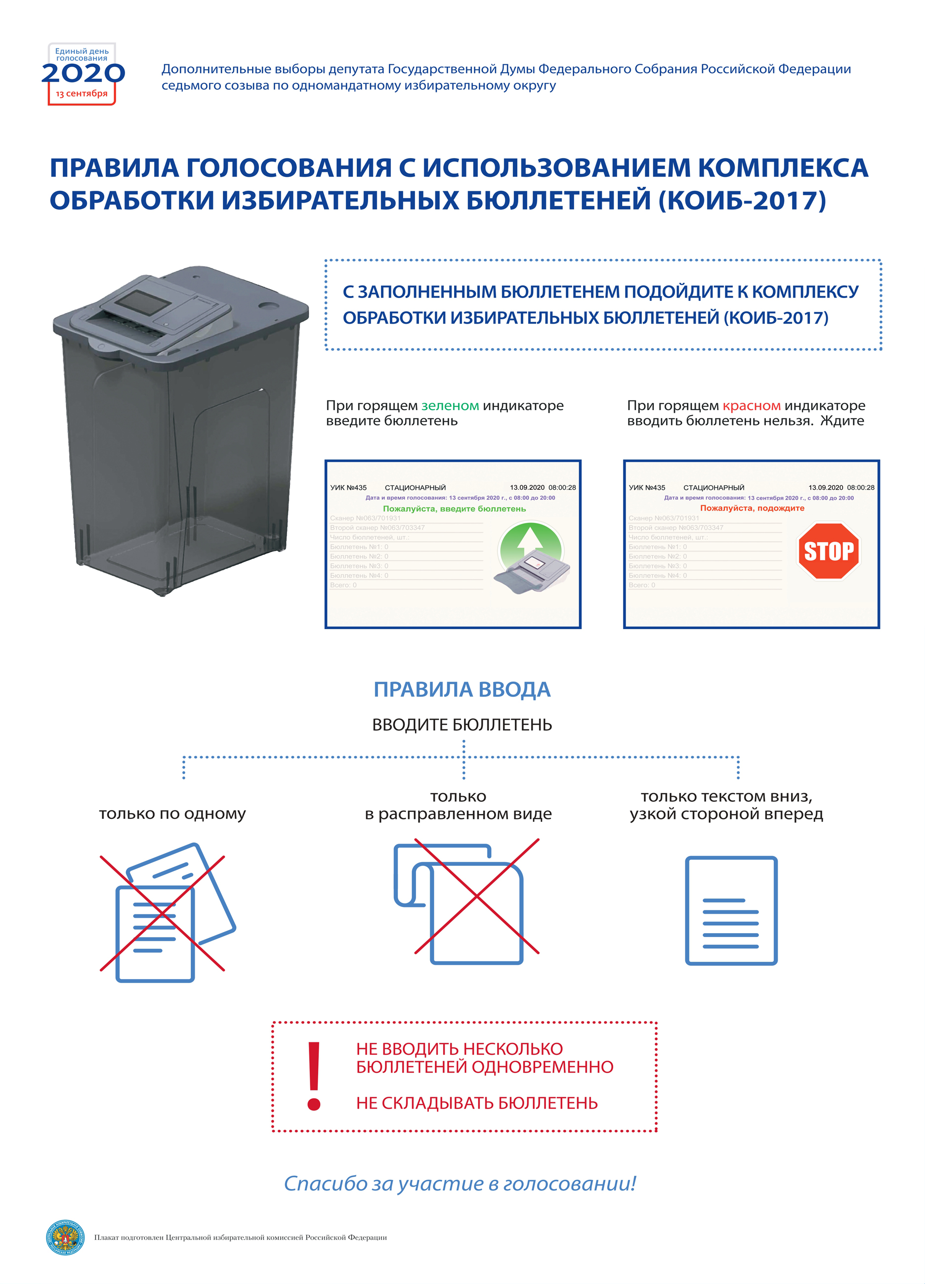 Правила голосования с использованием КОИБ-2017 (МГТУ)